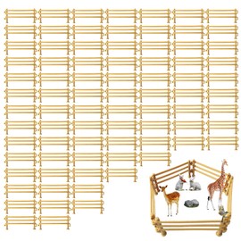 FULHANY Pack of 80 Fence Toys - Toy Fence - Horse Fence Toy - Use for Educational Gifts, Children's Gifts, DIY Animal Fence, Barn Fence, Micro Landscape Decoration