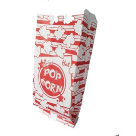 Concession Essentials Paper 1 Oz Printed Popcorn Bags. Pack of 125 Count Popcorn Bags