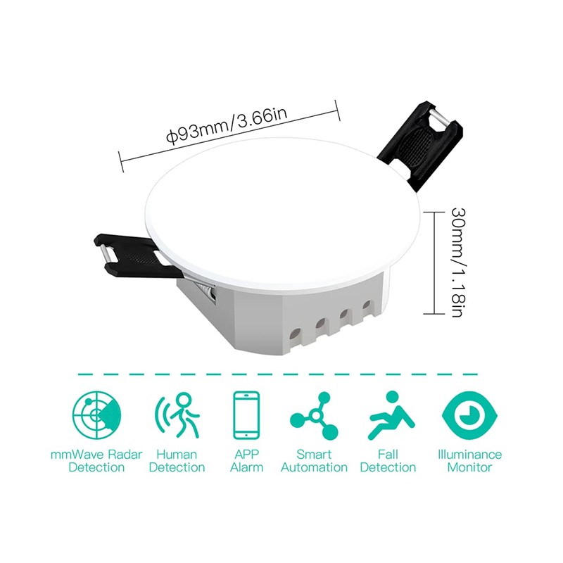 ZigBee Presence Sensor Motion Sensor Sleeping Talking Accident Flush-Mounted