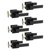 Tinewa 6 Pack Square Black Door Handles Interior, No Lock