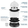 Elite Gourmet EGC314CB Digital Easy Egg Cooker Food Steamer, Poacher,