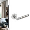 Decoranddecor Enigma Duo Colour Internal Door Handles – Aluminium Silver