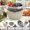 4-1 Colander with Bowl Set - Colander Bowl with Measuring