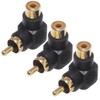 KAUMO RCA Plug Right Angle 90 Degree 90° 90° Gold
