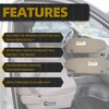 Dasbecan Gray Pair Car Sun Visor Compatible with Dodge Ram