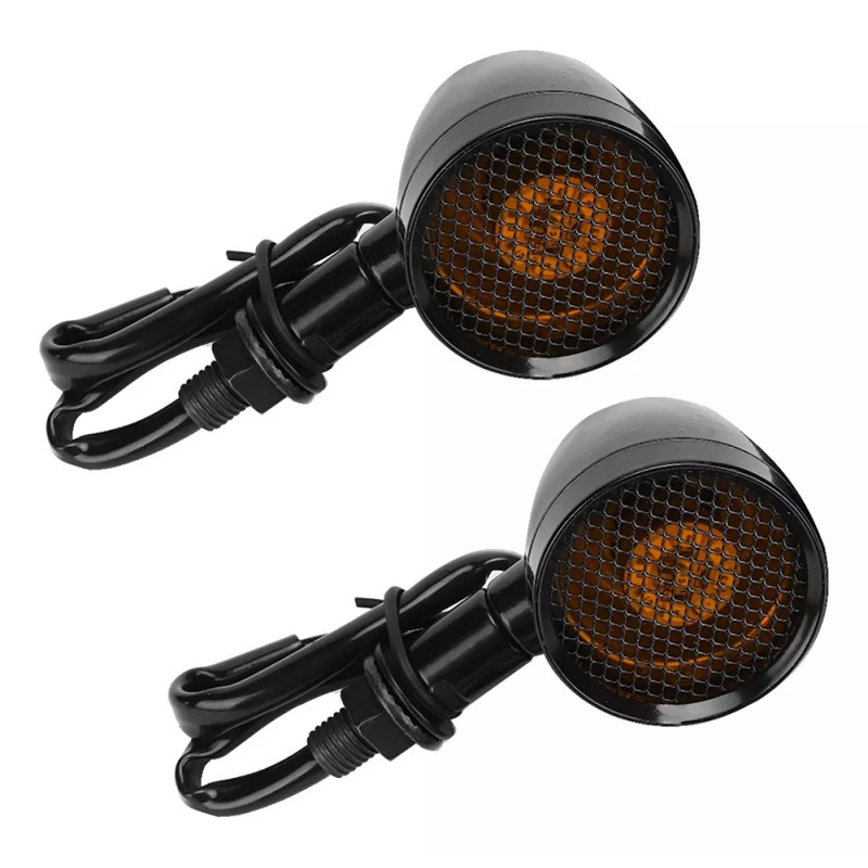 Generic Intermitente Led De Rejilla Tipo Bala Retro Universal Para