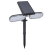 Solar Motion Sensor Wall Light 2 Heads IP65 Waterproof High