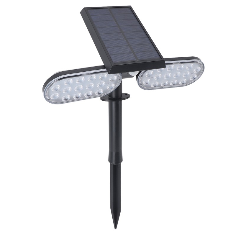Solar Motion Sensor Wall Light 2 Heads IP65 Waterproof High