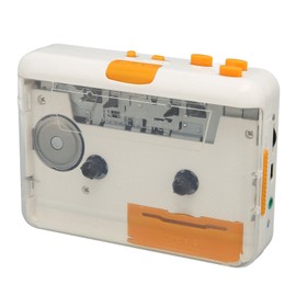 Portable Cassette Player Recorder, USB Cassette Tape Player Captures MP3 Audio Music, Cassette to MP3 Converter with Earphone, Compatible with Laptops Computers
