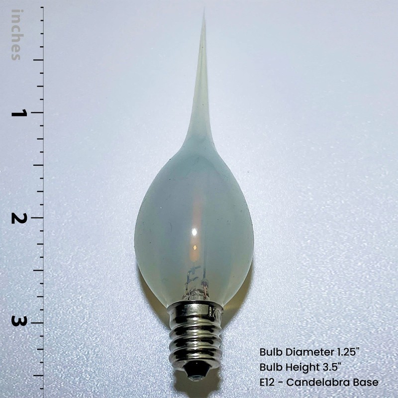 Royal Designs, Inc. Transparent Silicone Dipped Filament LED Bulb, 1-Watt