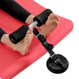Hamstring Curl Strap with Suction Cup Portable Adjustable Sit Up Exercise Training Assistant Abdominal Trainer for Home Workout Work Travel
