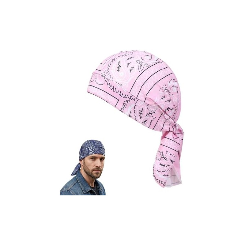 Paisley Cooling Head Scarf Cap Set, Motorcycle Pirate Head Wrap