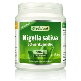 Black Cumin Oil, 500 mg, High Dose, 240 Softgel Capsules - Contains Many Unsaturated Fatty Acids, Vitamins and Minerals. No Artificial Additives. No Genetic Engineering. Vegan.