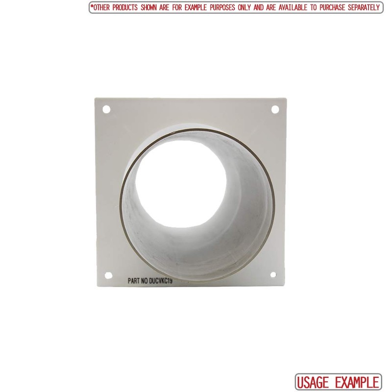 Kair Wall Plate 100mm - 4 inch for Round Ducting
