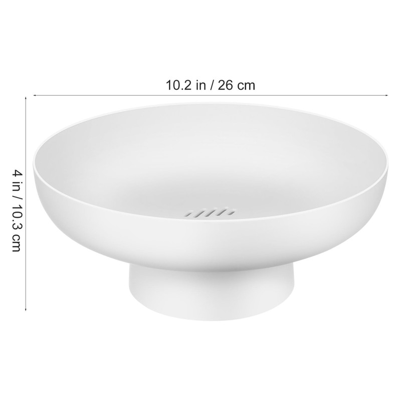 Luxshiny Footed Fruit Bowl Fruit Serving Bowl Colander Plate Footed