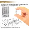 Kindroufly 722 Pieces #4-40#6-32#8-32#10-24, Phillips Pan Head Machine Screws Nuts