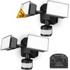 EMANER Dusk-to-Dawn Floodlights with Motion Sensor, 4 Lighting Modes, 2800lm