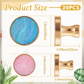 20 Pcs Brushed Gold Shell Decorative Wall Hooks Bathroom Towel Hook Hanger Cute Hat Hooks Brass Hanging Knobs for Walls Round Coat Hooks for Key Purse Girls Clothing Hotel Coat, 1 , 1.2 , Wall Mounted