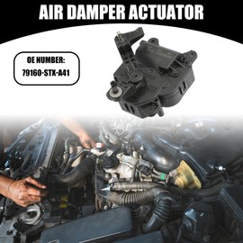 Partuto Heater Air Door Blend Actuator 79160-STX-A41 - Car HVAC System Vent Valve Actuator - for Honda Pilot 2009-2015 Metal Plastic Black - 1 Pc