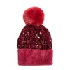 Top It Off Women's Disco Sequin Faux Fuzzy Fur Fleece