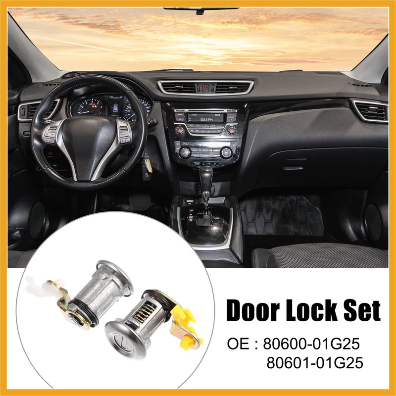 Partuto 1Pair Left Right Door Lock Set with Key for
