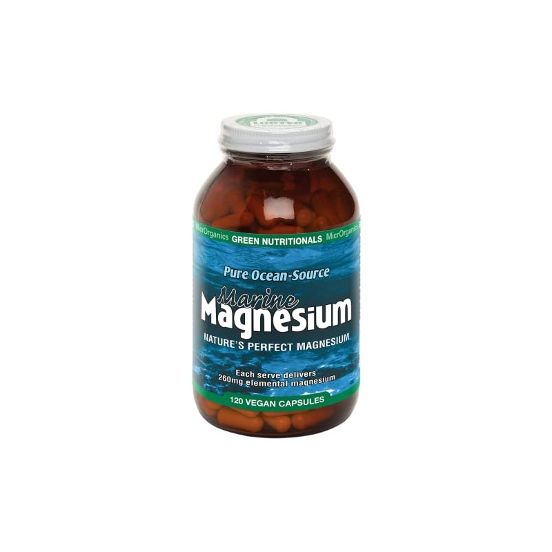 Green Nutritionals MarineMAGNESIUM 120 capsules - Vegan Vegetarian Friendly