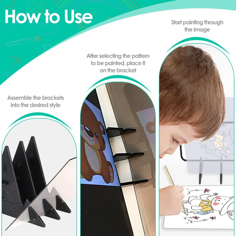 Optical Drawing Board, Portable Image Tracing Board for Phone and