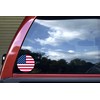StickerTalk Circular USA Flag Vinyl Sticker, 5 inches by 5