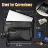 Fireproof Document Bag Set with Lock, 2 Pcs Money Box