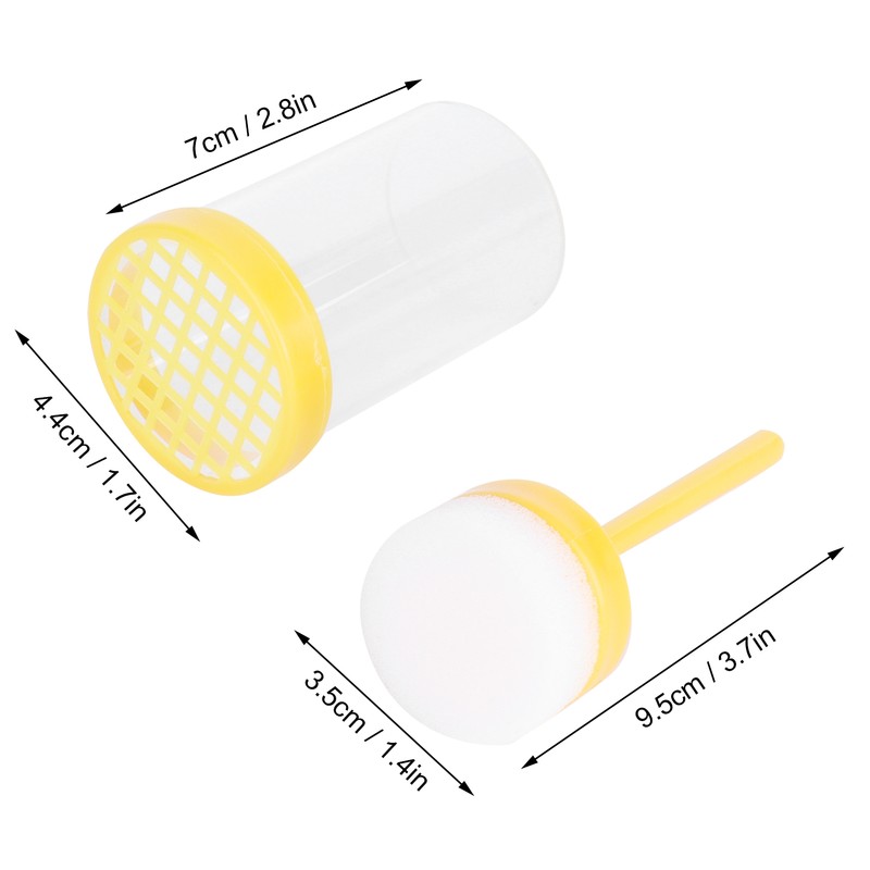5Pcs Queen Bee Marking Bottle Catcher Cage Tube Lightweight Plastic