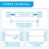 Ginbel Direct Shower Curtain Rod 28-48 Inch, 1"Diameter Spring Long