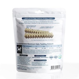 Fabrechew KI-You Himalayan Yak Cheese – Soft & Nutrient-Rich Dental Treat for Dogs with Unique Cleaning Shape, Gentle on Teeth, Supports Gut & Oral Health, Less-Mess Formula (Chew - Long Type)