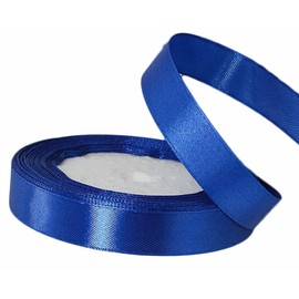 XEANCO 20mm Satin Ribbon 22 Meter, Polyester Ribbon, Enhance Your Crafts & Celebrations, Best for Gift Wrapping, Decorations, Wedding Car Ribbon, Ribbons for Crafting (Royal Blue)