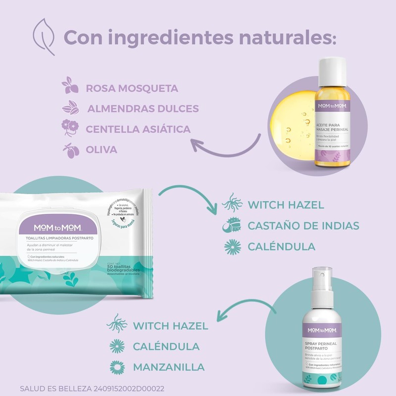 MOM to MOM Kit Cuidado Zona Perineal en el Embarazo