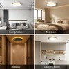 Lightania 15 Inch Flush Mount Ceiling Light with Remote Control