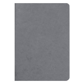 Clairefontaine Age Bag Notebook, A5, Plain, 96 Pages - Grey