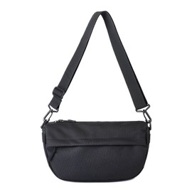 fourfivesix Haru Men's Bag, Small Shoulder Bag, Mini Bag, Sacoche Bag, Crossbody Bag, Leisure Bag, Smartphone Bag, Sacoche, Lightweight, Small Items, For Work or School Outings, Black