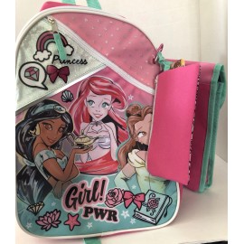 Unbranded NEW Kids Princess Backpack Set W/ Water Bottle,Snack tote,case SHIPS N 24