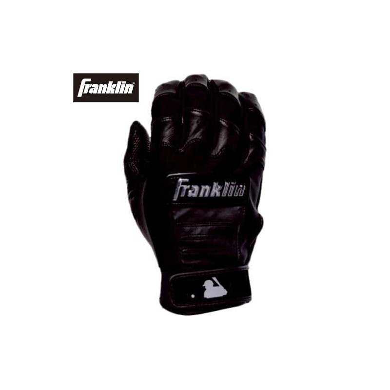 Franklin CFXCHROME 20590 Batting Gloves, For Both Hands, Black, Medium