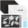 80 Pcs 6.5 x 9 Inch Magnetic Sheets for Dies