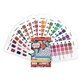 Supportiback 16 Cookie Decorating Color Charts - 4"x6" - For Use With The Cookie Companion: A Decorator's Guide