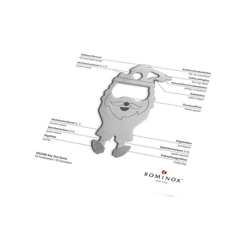 Gift Item: ROMINOX Key Tool // Santa, 15 Functions, Keytool