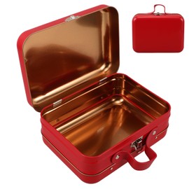 Toy Storage Box Boxes Retro Decor Toys Toy Black Storage Bins Wedding Gif Storage Boxes Mini Suitcase Pencils Case Small Suitcase Makeup Case Tiny Suitcase Red Iron Alipis