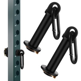 Lasnten 2 Pack Power Cage Squat Rack Home Gym Equipment Attachments Accessory Fits 3x3 Rack with 1" Hole for Power Strength Training Workouts
