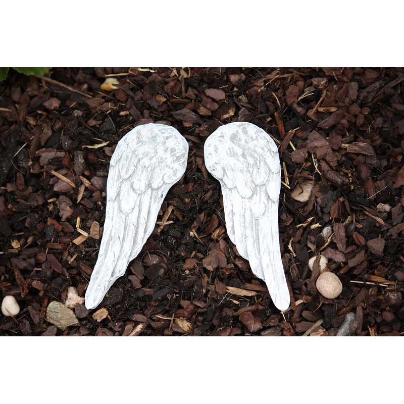 Small Angel wings made of Stone, handmade, frost-proof, Made in