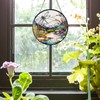 ZioNNyxviana Dragonfly Sun Catcher Stained Glass Window Hanging 7.8 Inch