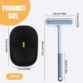 YREYBN 2 Pcs Pet Hair Removal Glove, Pet Hair Removal Glove For Cats & Dogs, Grooming Gloves, Celery Multifunctional Pet Hair Remover For Pet Hair Removal from Furniture, Carpet, Clothes, Car Seat