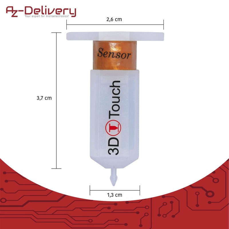 AZDelivery 3D Touch V3.0 Automatic Levelling Sensor for 3D Printers