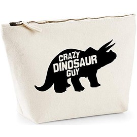 Hippowarehouse Crazy dinosaur guy printed make up cosmetic wash bag 18x19x9cm
