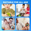 AuntyFey 5 Pack Magic Speed Cube Set - 2x2, 3x3,